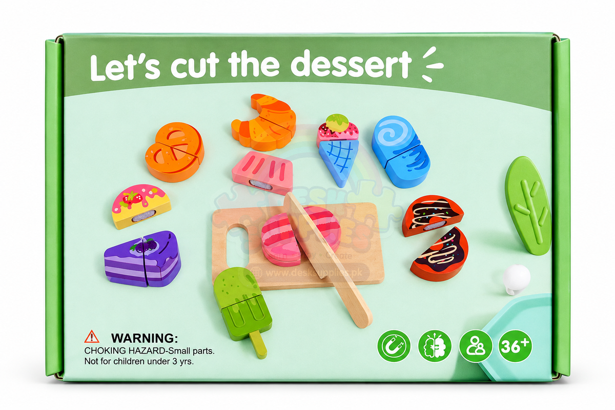 Wooden Dessert Cutting Set – 12 Pieces