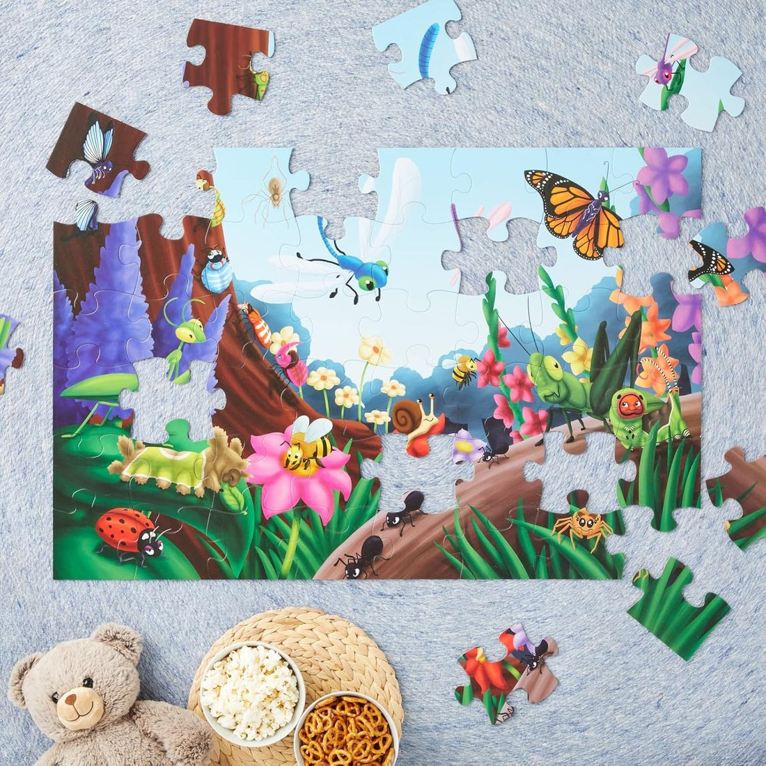 Bug and Insect Jumbo Floor Jigsaw Puzzle – 48 pieces
