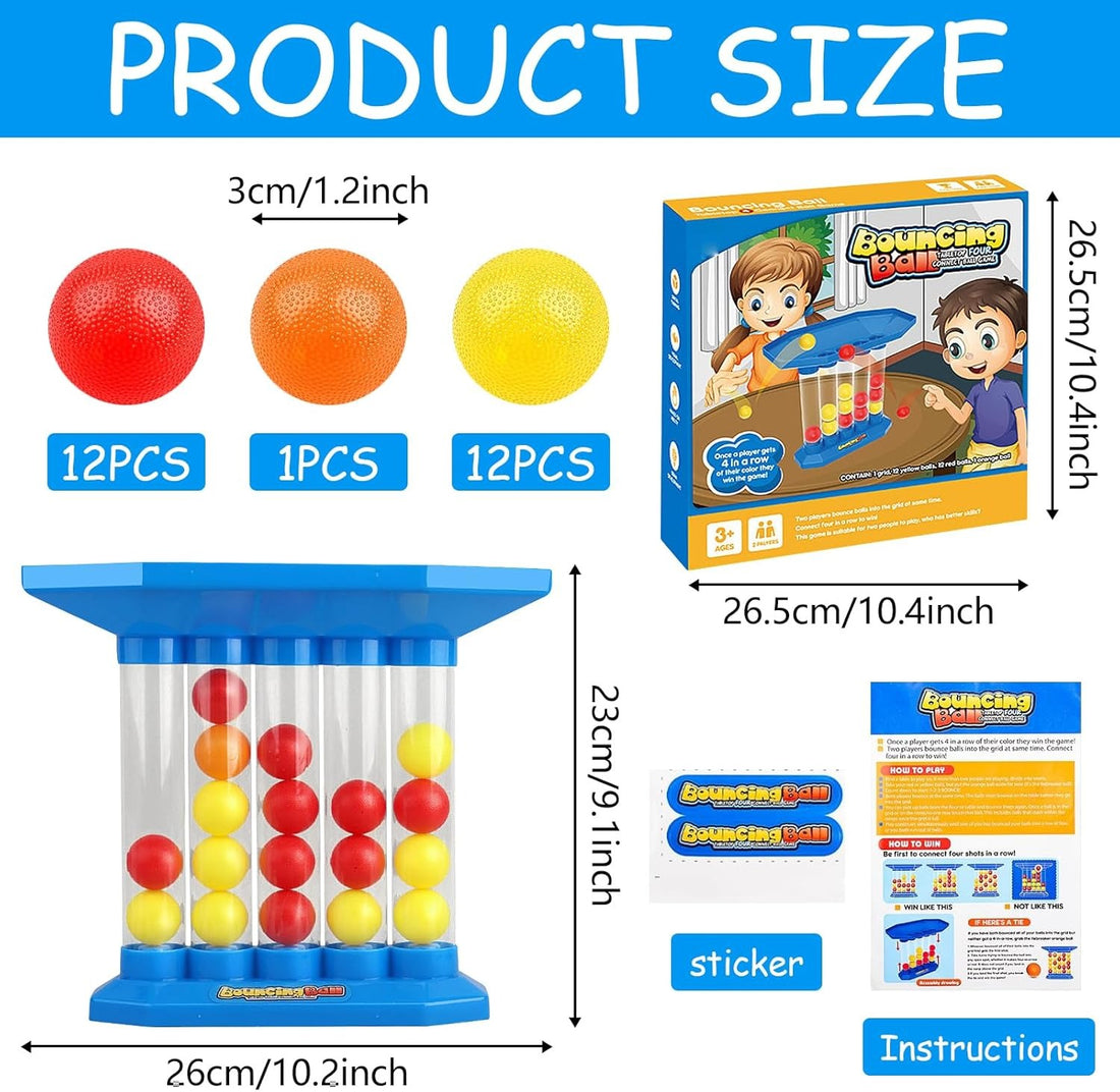 Bouncing Ball Connect Four Tabletop Family Fun