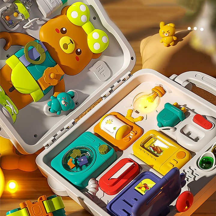 Multifunctional Busy and Sensory Board with Light and Sound