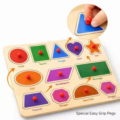 Shapes Wooden Peg Puzzle