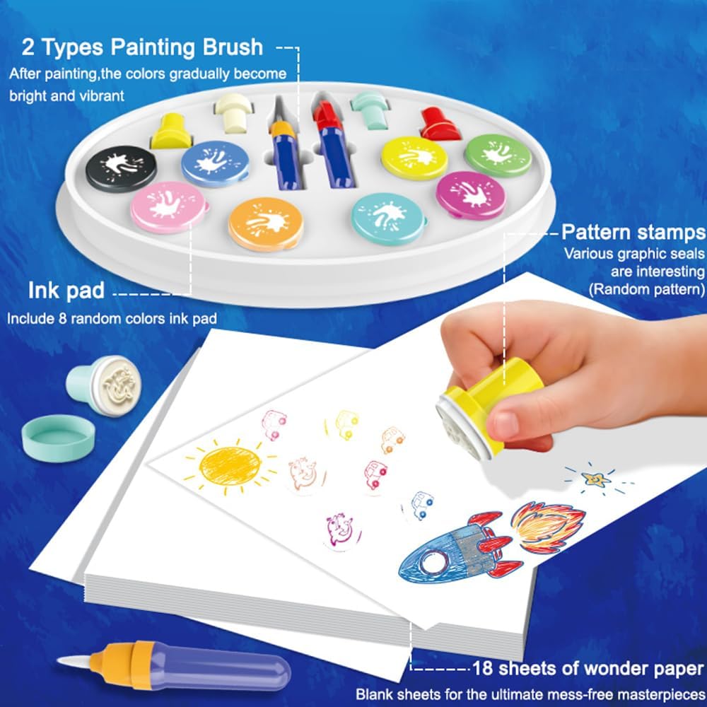 Color-Changing Magic Brush Kids Painting Set