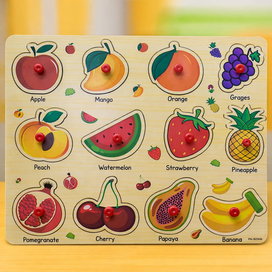 Fruits Wooden Peg Puzzle