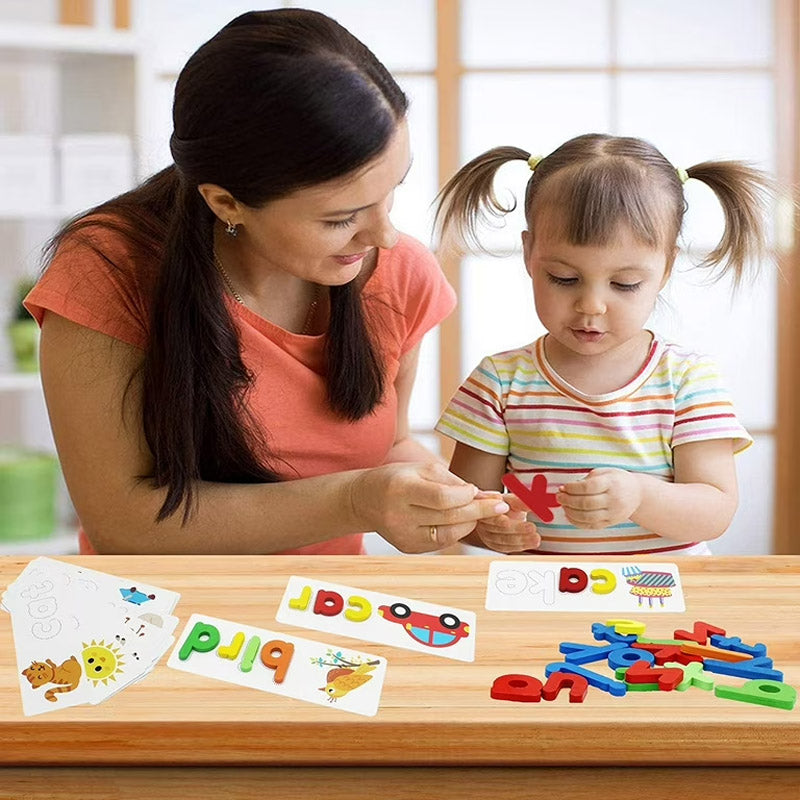 Wooden Spelling Learning Game