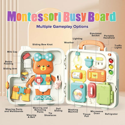 Multifunctional Busy and Sensory Board with Light and Sound