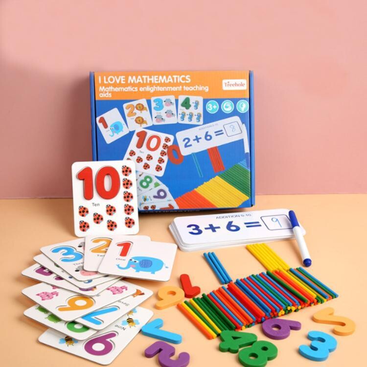 Wooden I Love Mathematics – Learning Kit