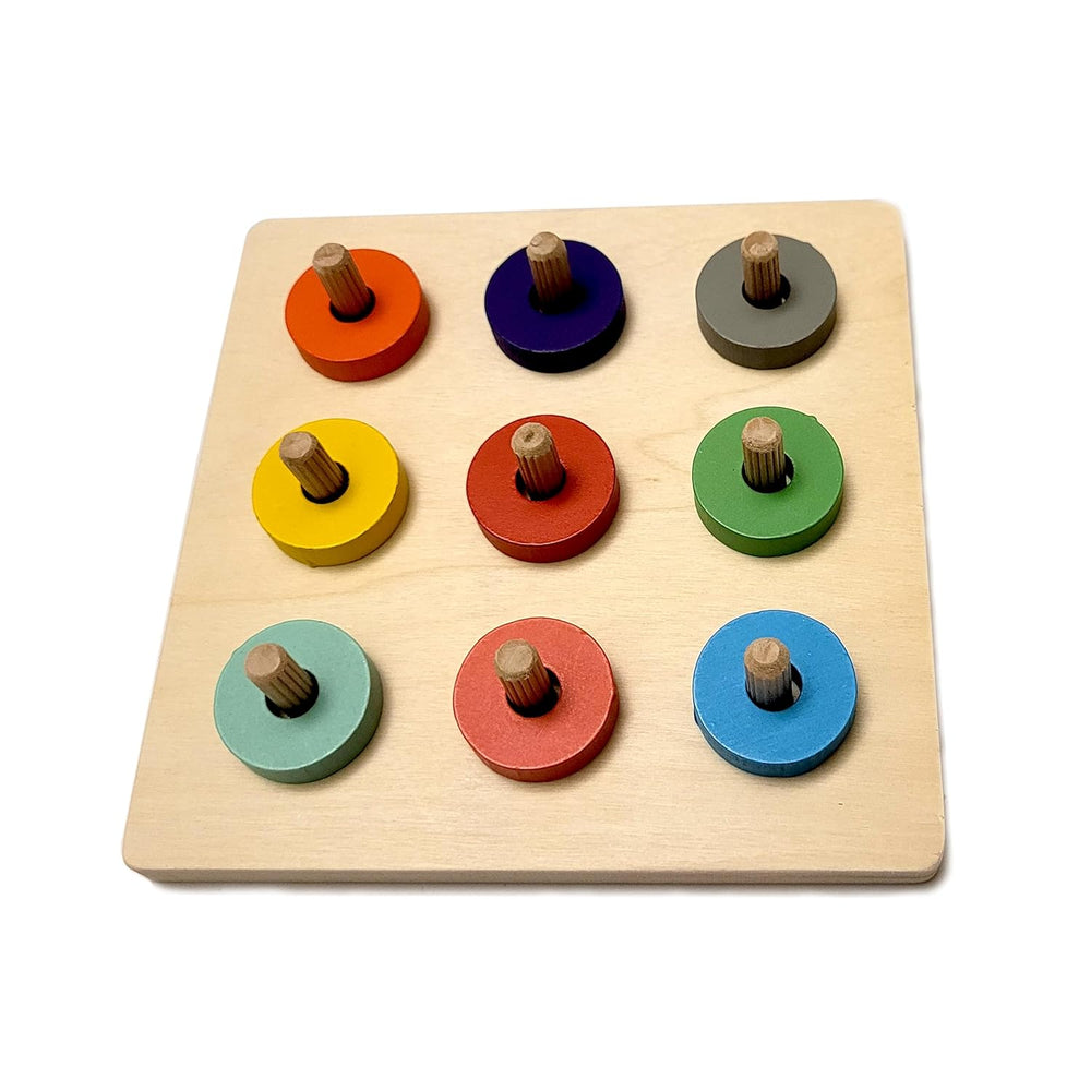 Wooden Bar Shaped Assembled Sleeve Column Puzzle Board