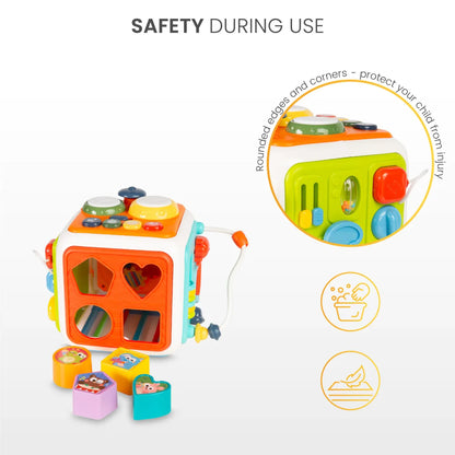 Huanger Interactive Sensory Activity Cube (with Music)