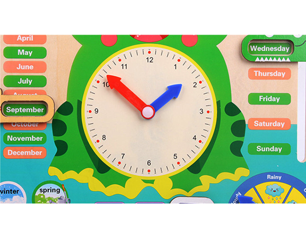 Multifunctional Calendar Clock (Wooden)