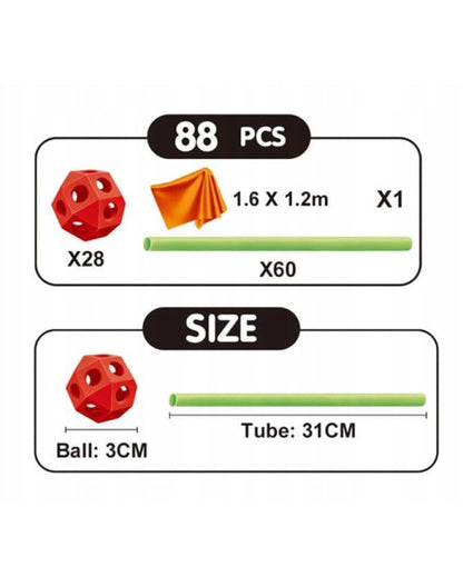 DIY- Building Tent Series: 88 pcs