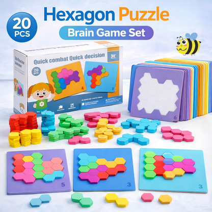 Quick Combat Quick Decision Colourful Hexagon Puzzle Game