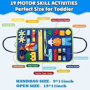 Busy Montessori Fine Motor Skills and Sensory Book
