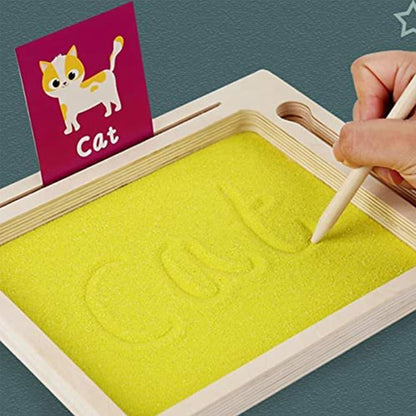 Wordpad Tracing – Wooden Sand Tray with Wooden Pen