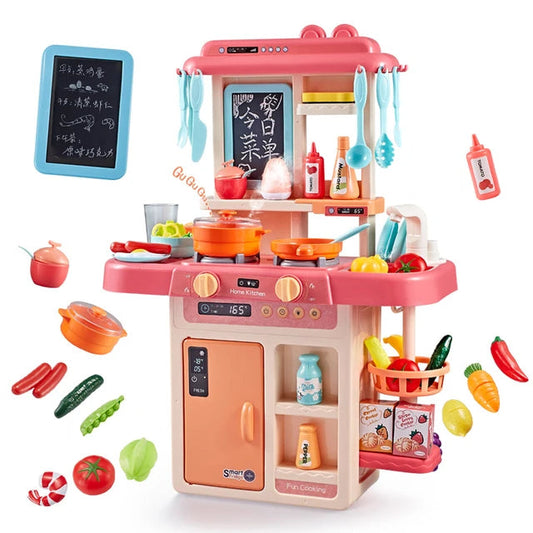 Simulation Spraying Mist Kitchen Play Set For Kids (42 Pcs)