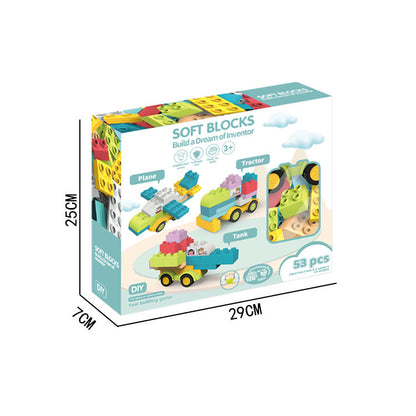 Educational Building Fun Soft Blocks: 53 pcs