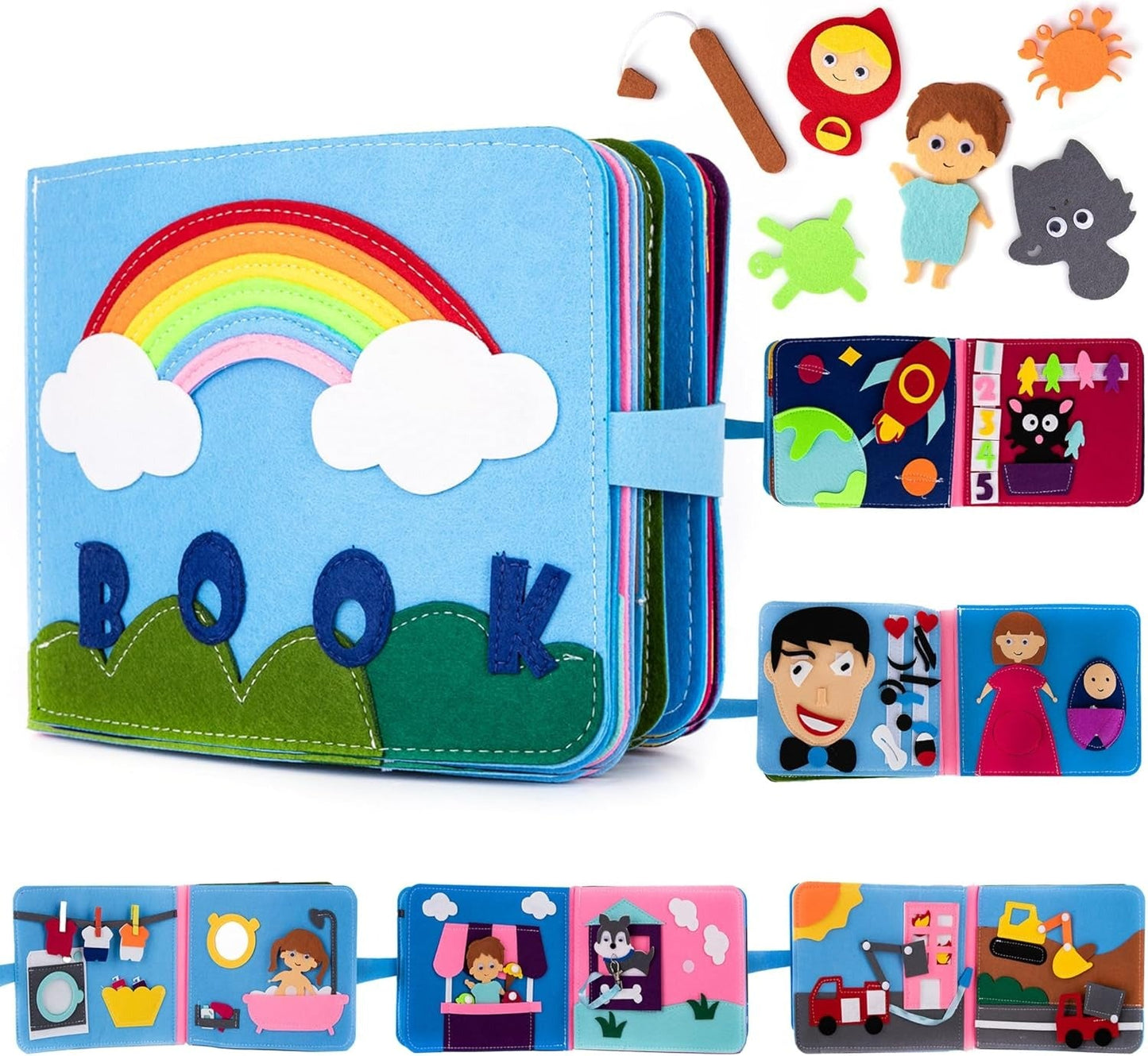 Montessori Felt Quiet Activity Book