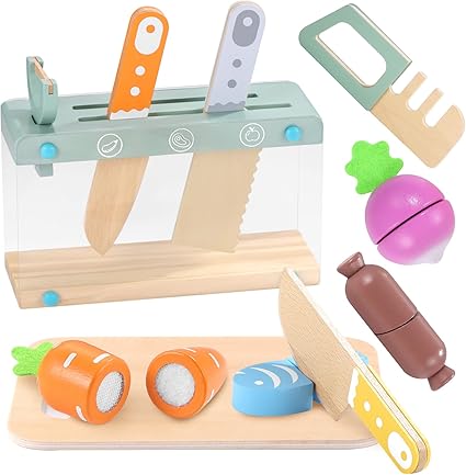 Mini Wooden Kitchen Accessories Play Set