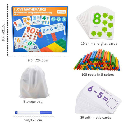 Wooden I Love Mathematics – Learning Kit