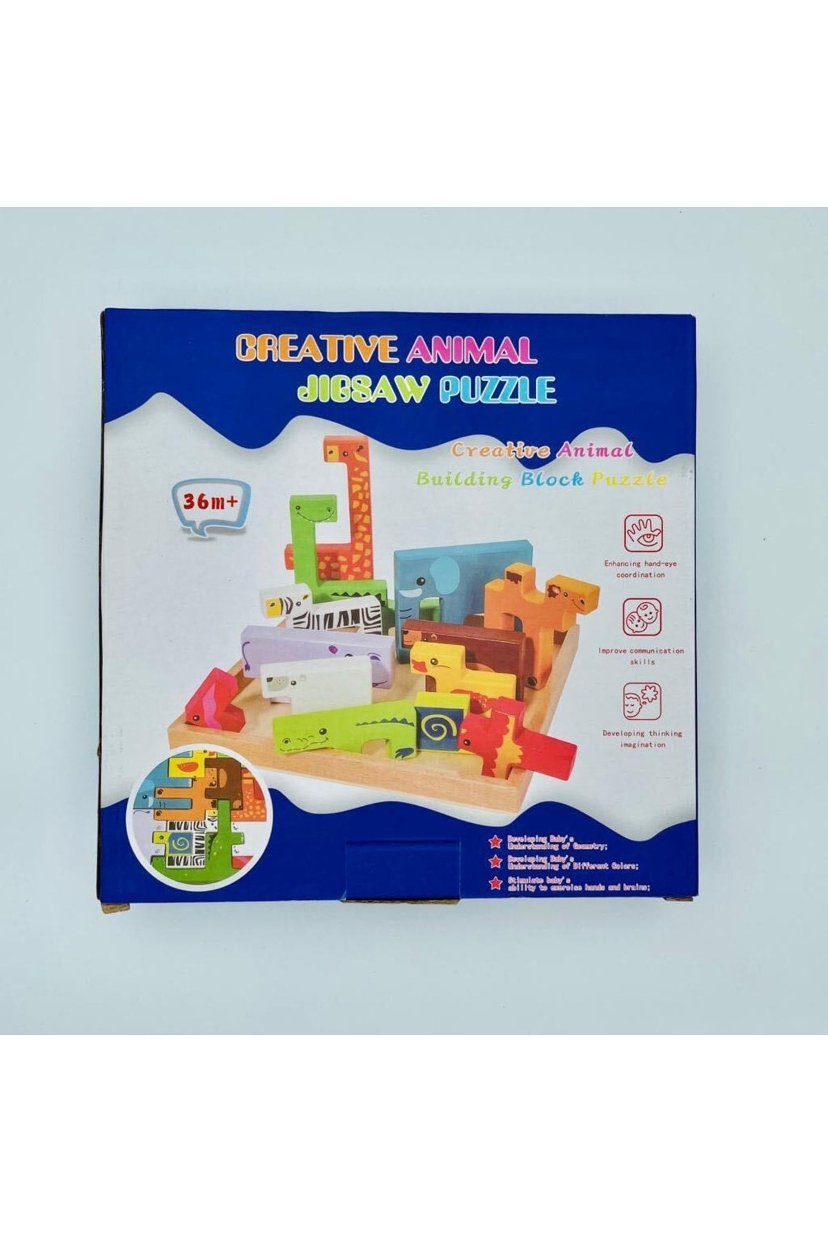Wooden Animal Creative Challenge Jigsaw Puzzle Board