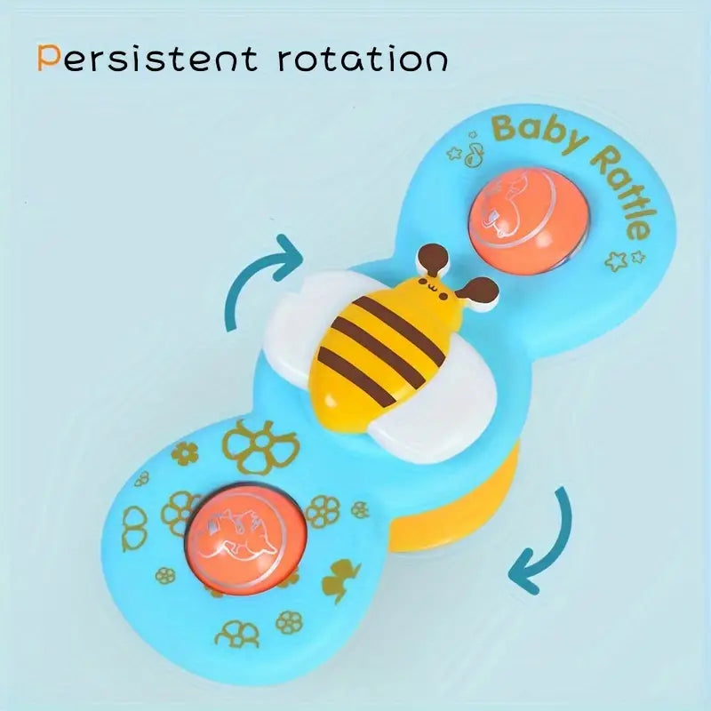 Rotating Suction Rattle Toy for babies – Set of 3