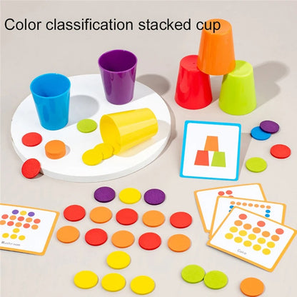 Colour Classification Stacking Cup Game – Pattern Matching