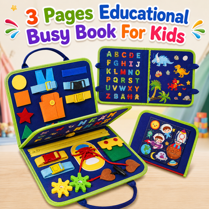 Busy Montessori Fine Motor Skills and Sensory Book