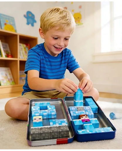 38Pcs 3D Magnetic Cube Snow House Blocks