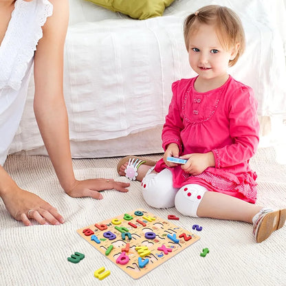 Wooden 3D Small Alphabets Sorting Boards