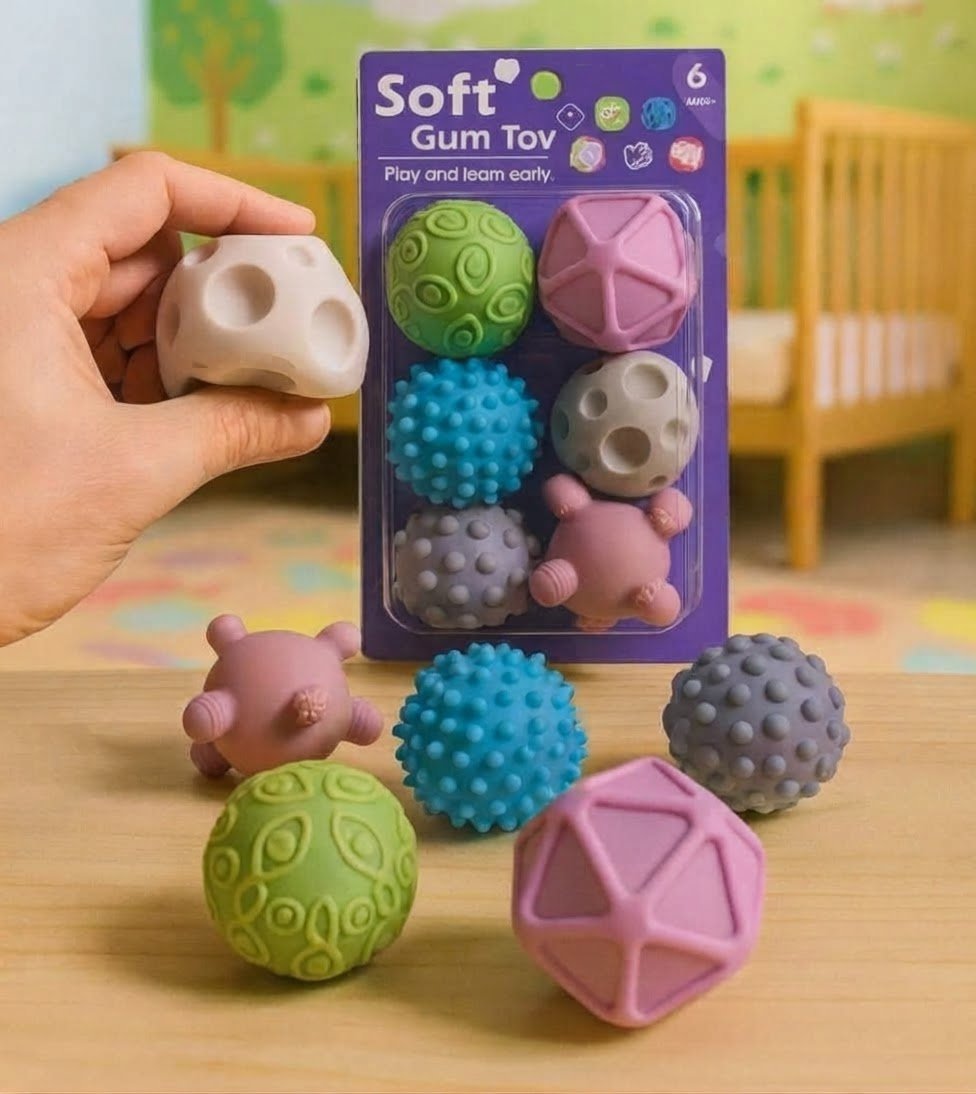 Textured Soft Squeeze Balls for Babies