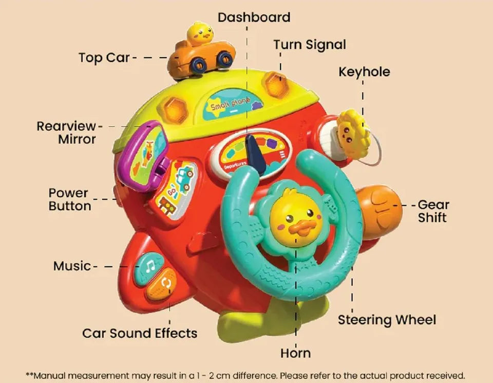Air Craft Baby Steering Fun Wheel