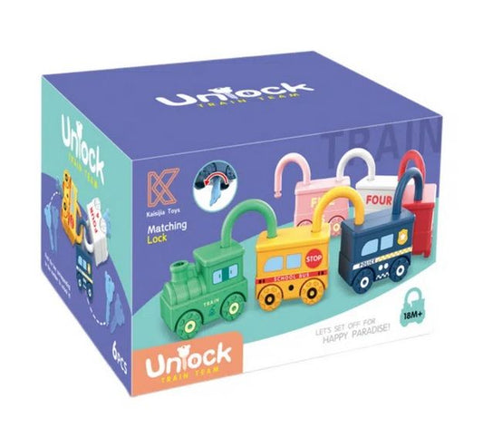Train Learning Locks (6 Pieces)