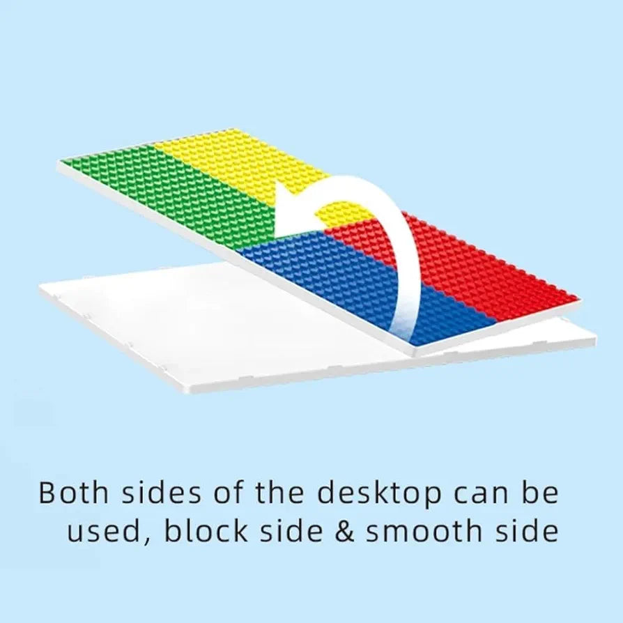 Kids Building Blocks Table with Chair & Learning Station (102 Pcs)