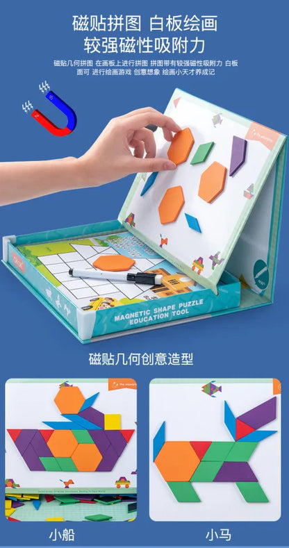 Magnetic Shape Tangram Puzzle Book