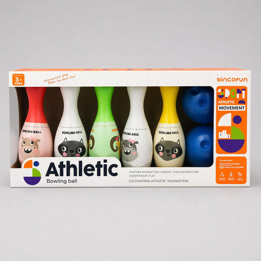 Kids Mini Bowling Set – Animal Theme Bowling Game with Balls & Pins for Indoor & Outdoor Play