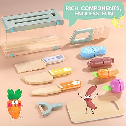 Mini Wooden Kitchen Accessories Play Set