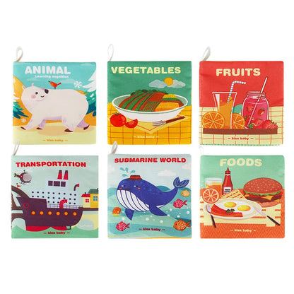 Crinkle Cloth Books for Babies (Set of 6 Books)