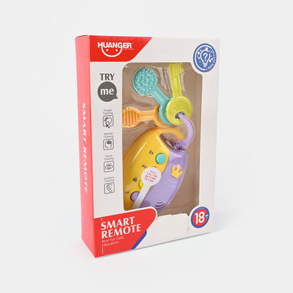 Huanger Smart Remote Car Keys Teether Toy with Light & Music Baby