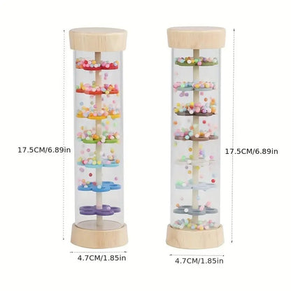 Wooden Rainmaker Rattle toy for Infants