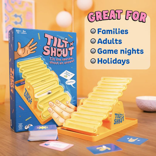 Tilt 'n' Shout: A Speedy Seasaw Family Board Game