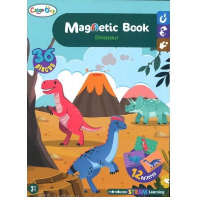 Color Day Dinosaur Magnetic Book  - 36 Pieces