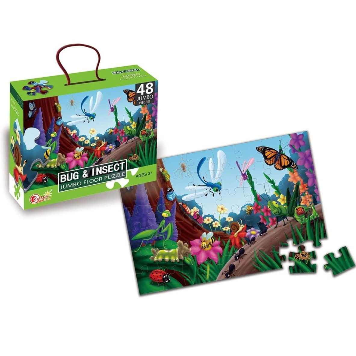 Bug and Insect Jumbo Floor Jigsaw Puzzle – 48 pieces
