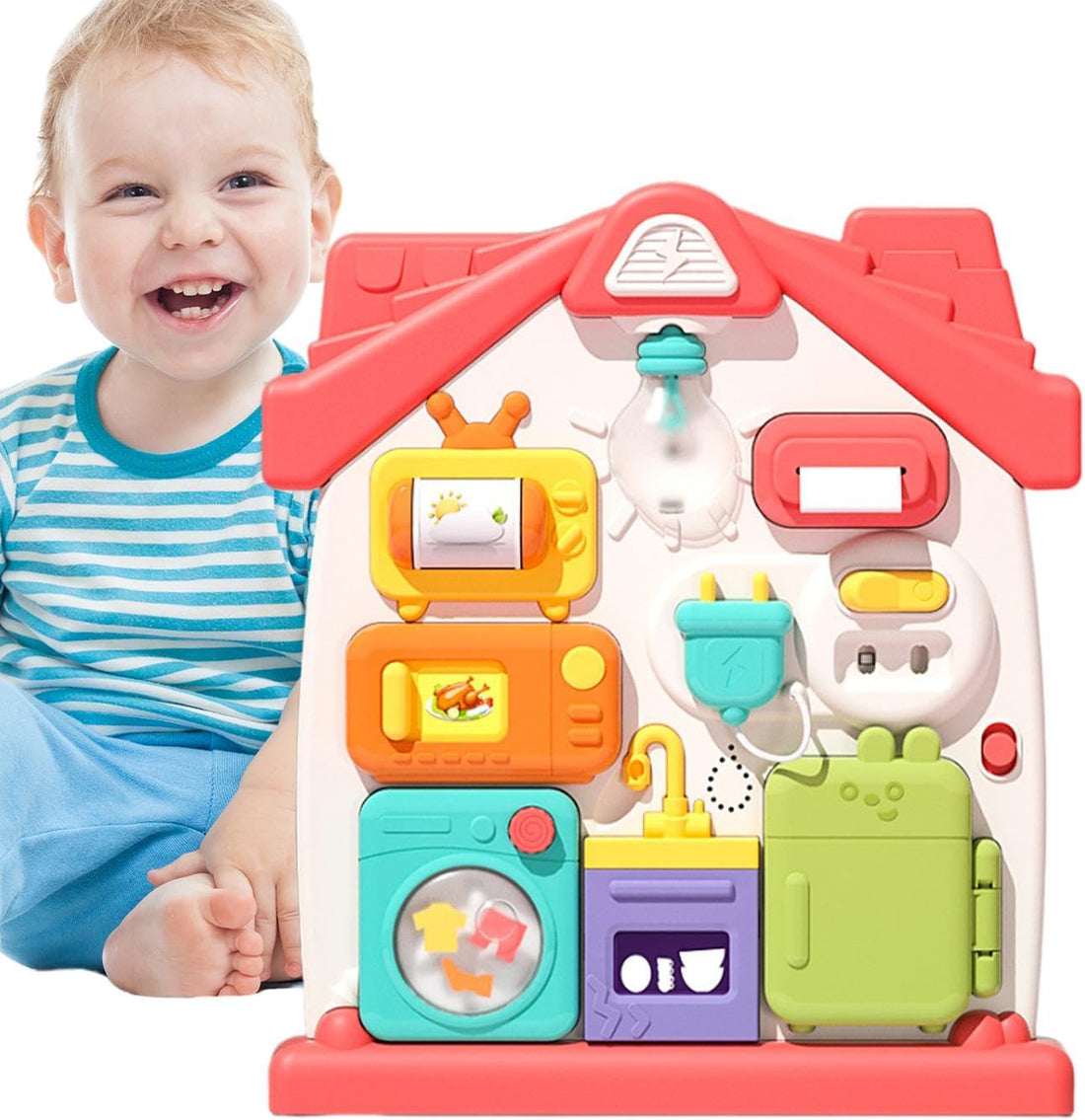 Multifunctional Early Interactive House Busy Learning Board
