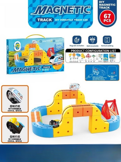 MagTrack Builder – Magnetic STEM Track Set - 67 Pcs