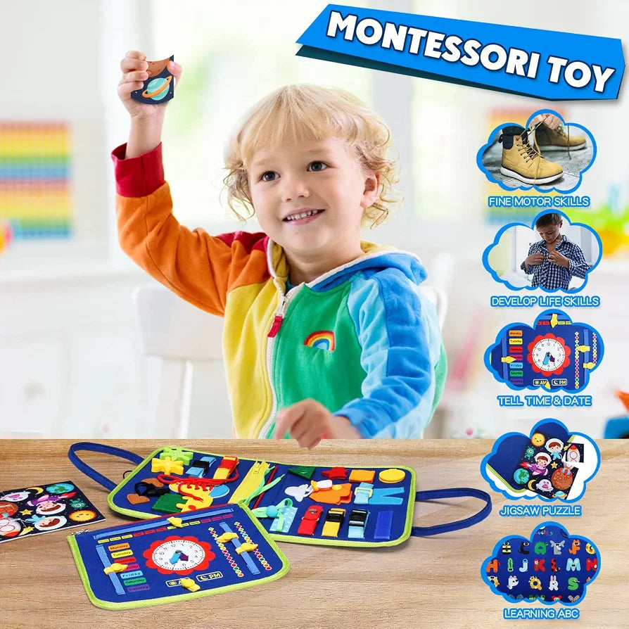 Busy Montessori Fine Motor Skills and Sensory Book