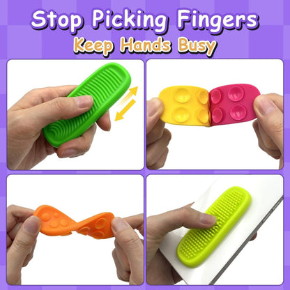 Calming Sensory Suction Fidget Bar/ Worry Stones (8 pcs)