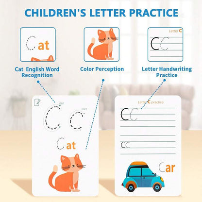 ABC Write-and-Wipe Learning Cards – Reusable Early Learning Set