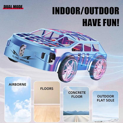 RC Drone Air Racer Flying Car One Click Take Off/Landing with LED Lights