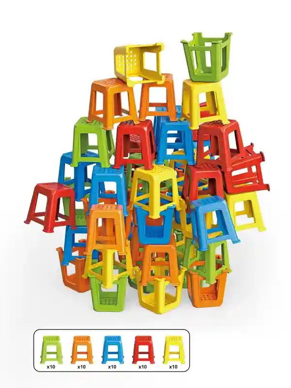 Chair Jenga Stacking Balance Game