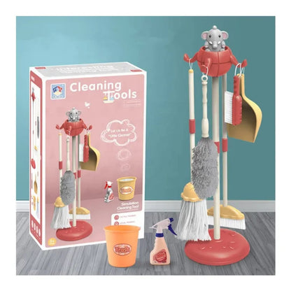 Kids Cleaning Set: Pretend Play Housekeeping Toy (8 pieces)