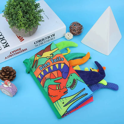 Dino Tails- Soft Crinkle Cloth Book for Babies